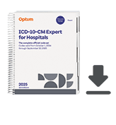 image of 2025 ICD-10-CM Expert for Hospitals with Guidelines (eBook)